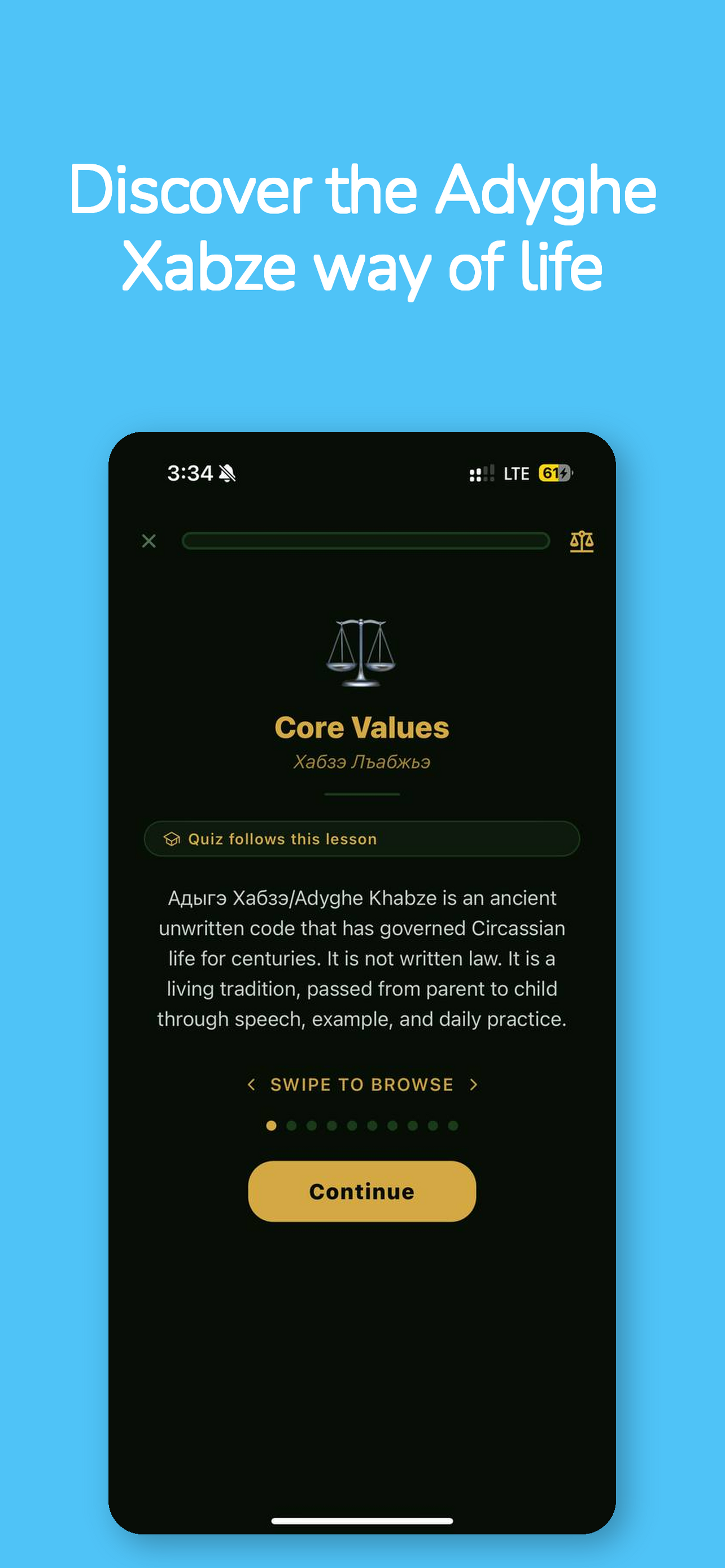 Adyghe Xabze lesson on Core Values